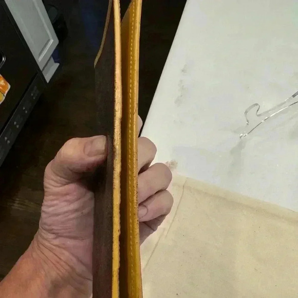 Celine Wallet Long Bi Fold Wallet Macadam Brown Woman unisex - Picture 12 of 16